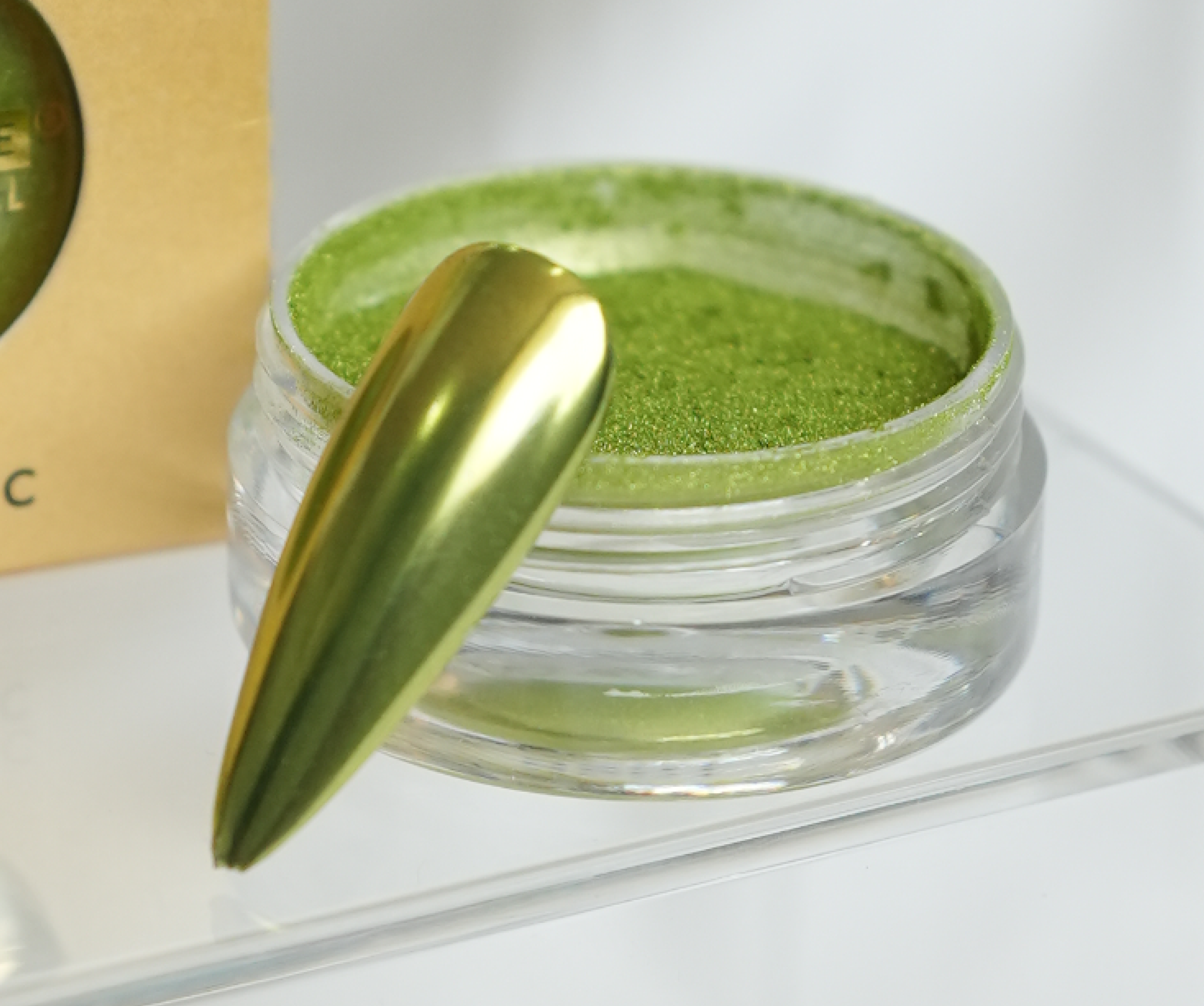 Metallic Chrome -Aloe Green